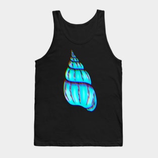 Blue Sea Shell Tank Top